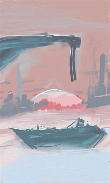 Sunset Sketch — artwork by Hartwin Hoyer